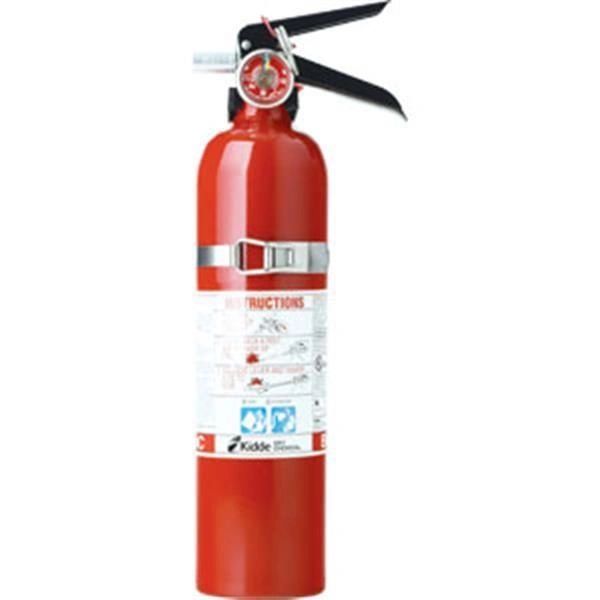 466422K by KIDDE 2.75 lb BC Automotive FC10M Extinguisher w/ Plastic Bracket w/ Metal Strap (Rechargeable)