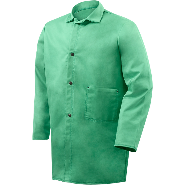 Steiner 1336 36" Weld Lite Jacket, 9-Ounce Fire Resistant Cotton, Green, S-5X