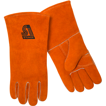 STEINER INDUSTRIES 2119Y Welding Gloves, Stick Application, Brn, PR SIZES XS-3XL