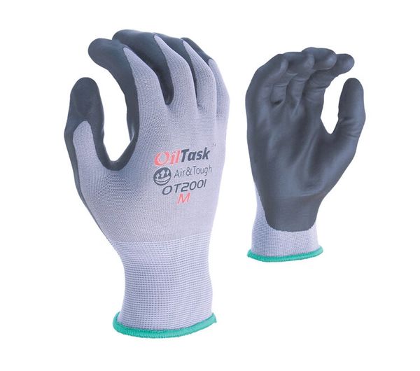 OT2001 TASK GLOVE Oil Task - 15 gauge nylon shell, Waterbased Polymer Palm and finger coating, size S-XL. SOLD BY THE DOZEN (12 DZ PER CASE)