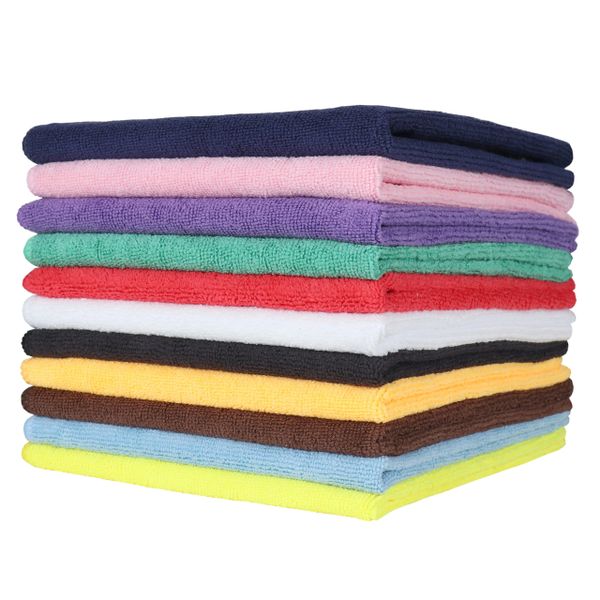 Black Microfiber Towel - 16 x 16 - 45 Gram : AM915101 Black