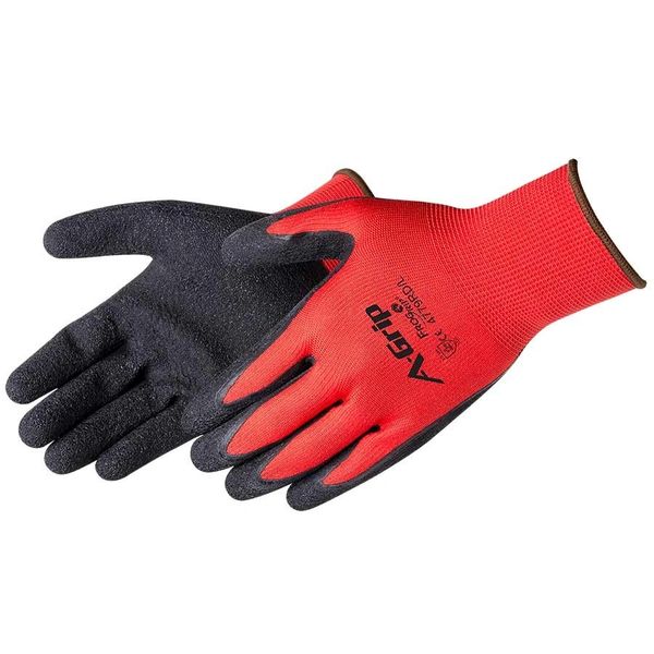 4779RD A-GRIP® - PREMIUM TEXTURED BLACK LATEX PALM COATED SEAMLESS GLOVE M-2XL