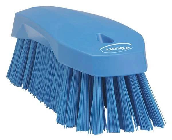 38903 VIKAN Scrub Brush Stiff, 8" PP/PBT Blue