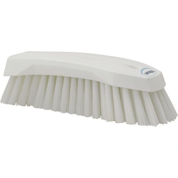 38905 VIKAN Scrub Brush Stiff, 8" PP/PBT White