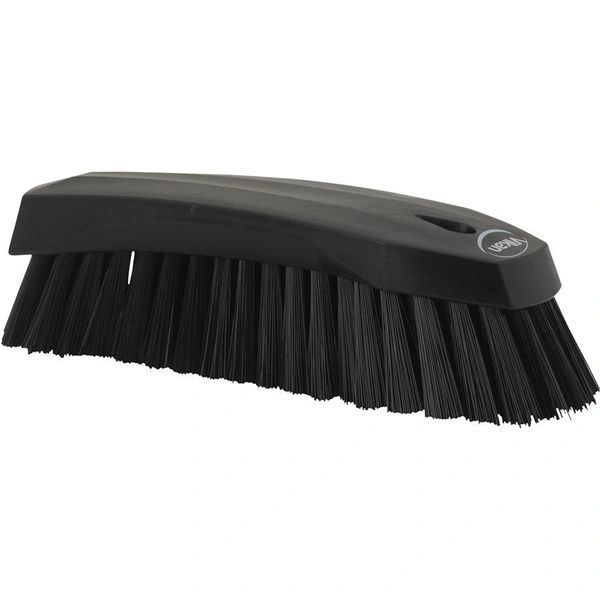 38909 VIKAN Scrub Brush Stiff, 8" PP/PBT BLACK