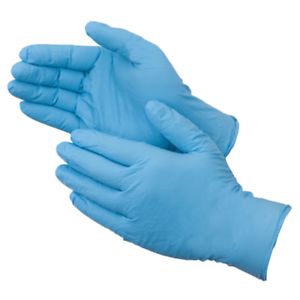 3.5 Mil Blue Nitrile Gloves, Medical Grade, 3.5 Mil, Powder-Free (Blue)