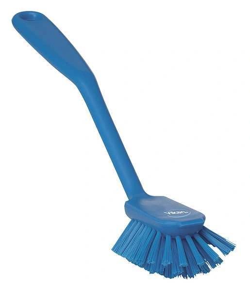 42373 VIKAN 11" Polypropylene Dish Brush Scraping Edge, Medium Blue