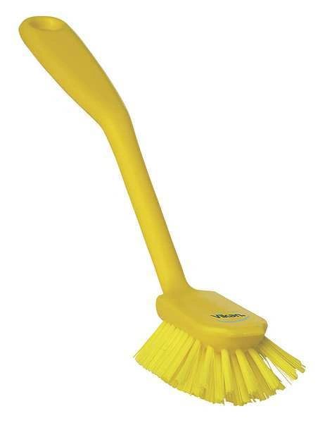 42376 VIKAN 11" Polypropylene Dish Brush Scraping Edge, Medium Yellow