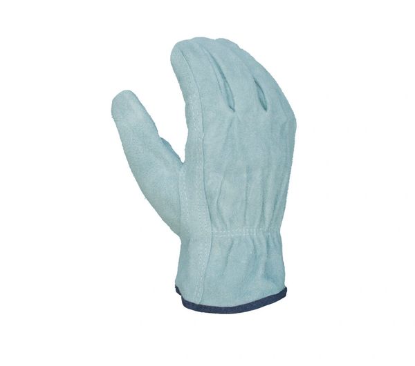 TSK3002 Task Gloves - Cow Split Leather Driver Gloves, Grey S-XL. SOLD BY THE DOZEN (6 DOZEN PER CASE)