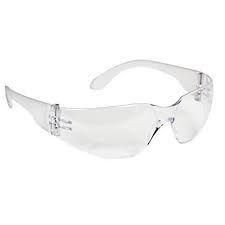 1715Q/C CLEAR WRAPAROUND SAFETY GLASSES BASIC PACKAGING (12 PER BOX)