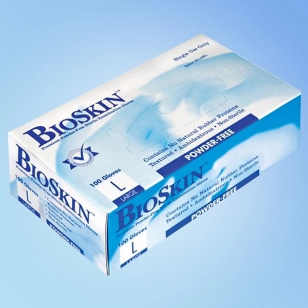 F2010MLC BIOSKIN 4 Mil BLUE NITRILE DISPOSABLE GLOVES Medical grade 100/bx XS-XL