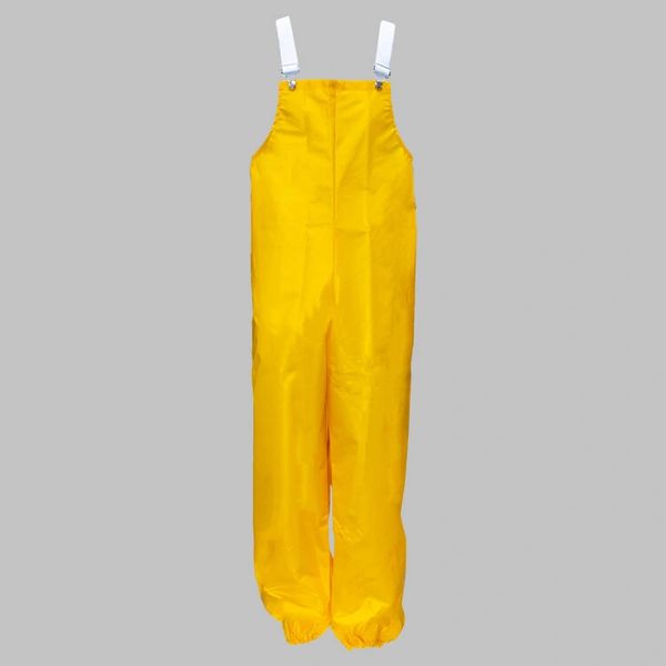 TF8030 Yellow Rain Bib Trouser, Polyurethane/Nylon, Elastic suspenders with adjustable buckles S-6XL