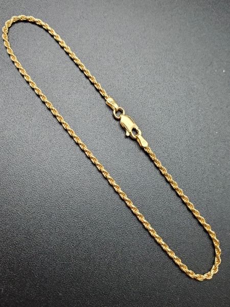 ANK046 - Gold Plated Rope Chain