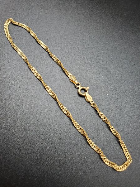 ANK047 - Gold Plated Singapore Chain