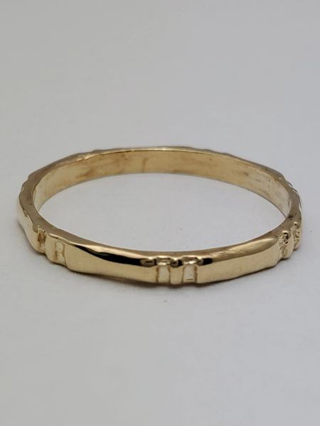 TOG17Y - Yellow Gold Bamboo Band