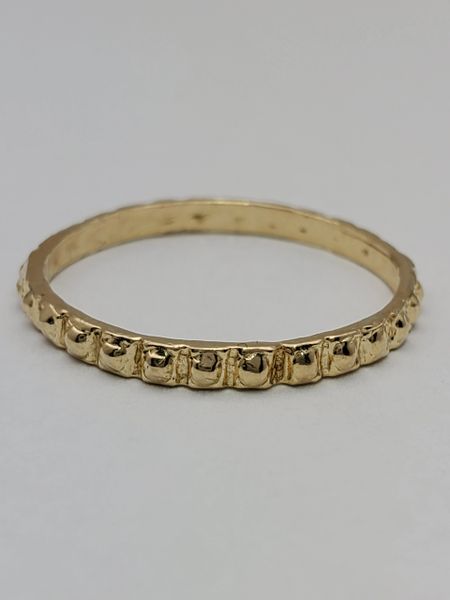 TOG18Y - Yellow Gold Bead Band