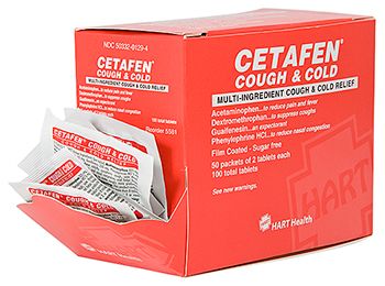 CETAFEN COUGH & COLD 50/2'S BOX