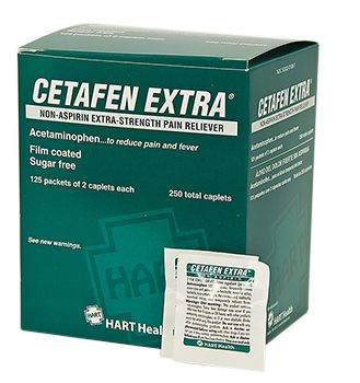 CETAFEN EXTRA NON-ASPIRIN 125/2S BOX