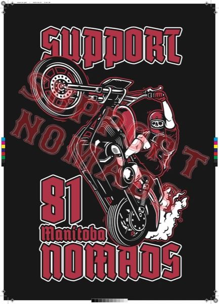 Wheelie Design Limited Edition Manitoba Nomads Custom Support (Poster ...