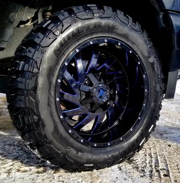 aggressor
blue milled
milling
offset
suretrac
mt2
canada custom autoworks
fuel
wheels
rims
stance