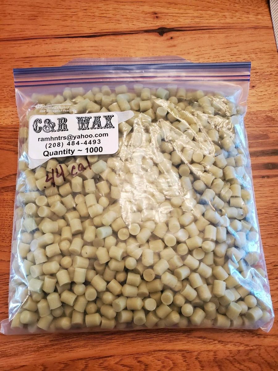 1000 .44 caliber wax bullets (includes domestic shipping in the U.S.)