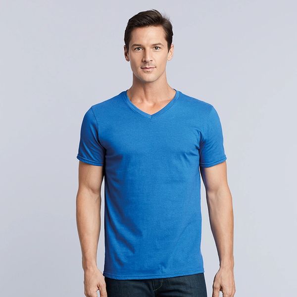 Gildan Mens Softstyle V-neck T-shirts | Custom Merch and Print