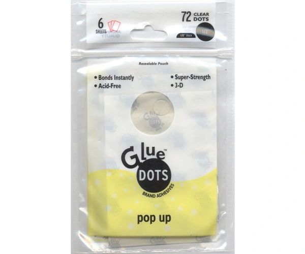 Glue Dots .5" Pop Up Dot Sheets Suzy Scraps