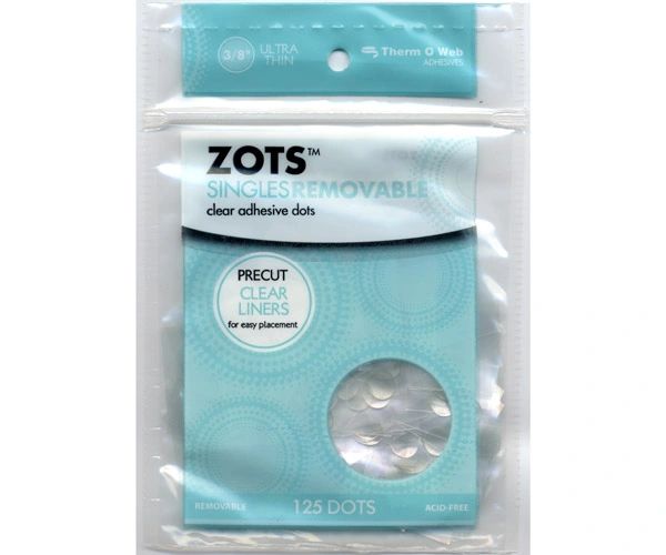 Zots Singles Clear Adhesive Dots Removeable Suzy Scraps