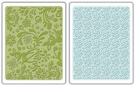 453201 Dearly & Frost Sizzix Textured Impressions Embossing Folders By  Basic Grey