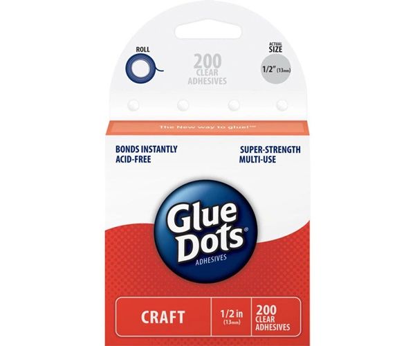 Glue Dots .5" Craft Dot Roll Suzy Scraps