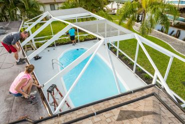 Pool Enclosure White