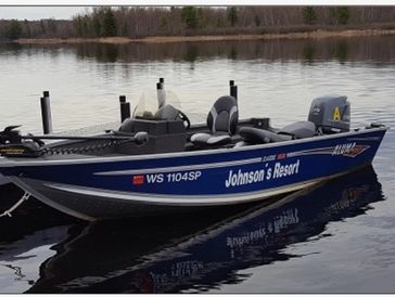 Rental boat at Johnson's Resort