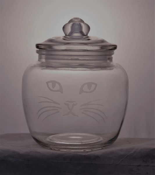 Personalized Cat Cookie Jar - The Glass Fox