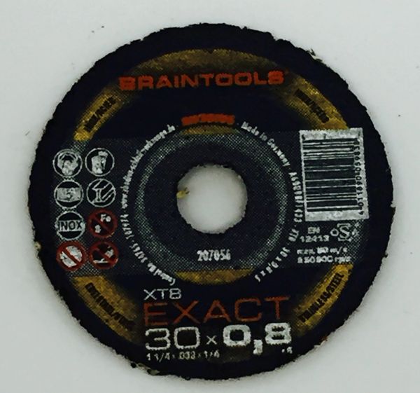RHODIUS BRAINTOOLS XT8 EXACT C/O WHEEL 1-1/4"x.032"x1/4"