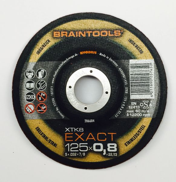 BRAINTOOLS XTK8 EXACT C/O WHEEL 5"x.032"x7/8" T27