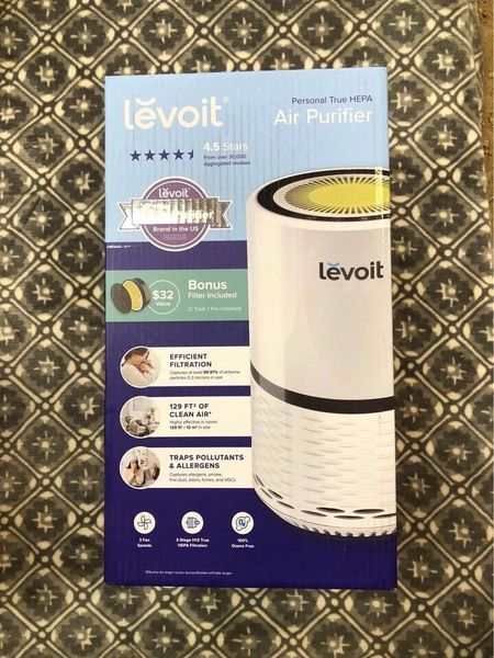 Levoit LV-H132X-WM Air Purifier with 2024 True HEPA Filter, Three-Stage H13 Activated