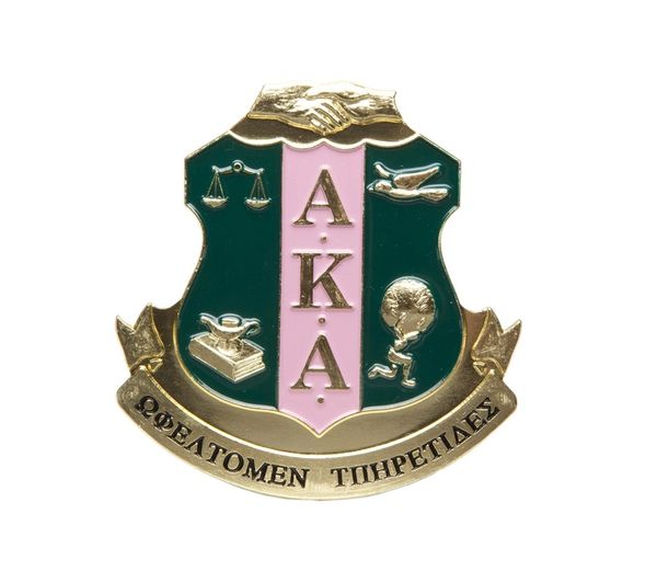 Alpha Kappa Alpha Die Cut Car Emblem 