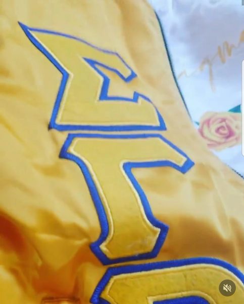 Sigma gamma rho hot sale bomber jacket