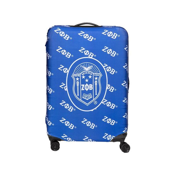 Zeta Phi Beta Fabric Luggage Cover | Sorority Greek apparel and accessories