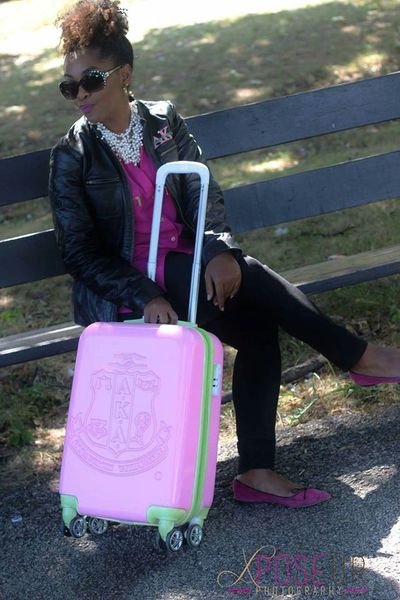 Alpha Kappa Alpha Sorority Carry On Luggage | Sorority Greek Apparel And  Accessories