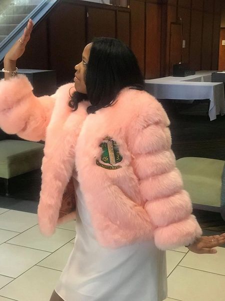 PRESALE!!! Alpha Kappa Alpha Fur Coat