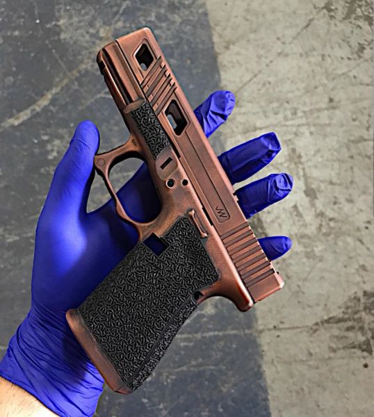 DISTRESSED HANDGUN SLIDE CERAKOTE