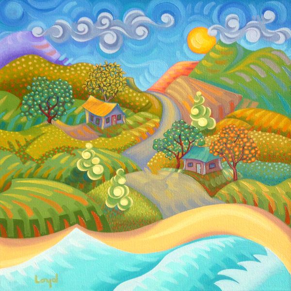 "A New Morning" Starting at Maui Art Happy Art by Maui Artist Ken