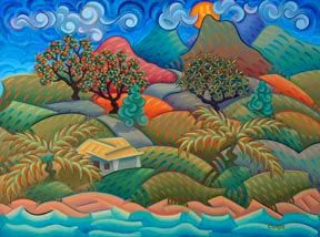 Makai Palms - Starting at | Maui Art - Happy Art by Maui Artist Ken Loyd