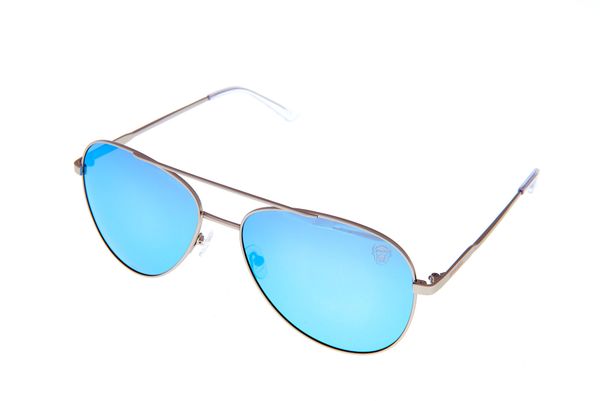 Bison Head Sunglasses Classic Aviators in XXL - Nickel Frame / Light ...