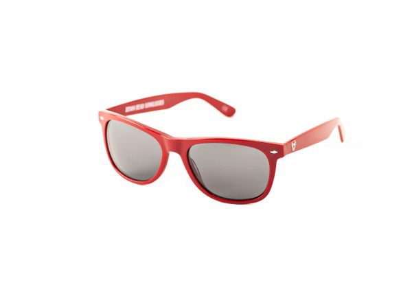 Bison Head Classic Sunglasses XXL - Red Frame / Smoke Lens