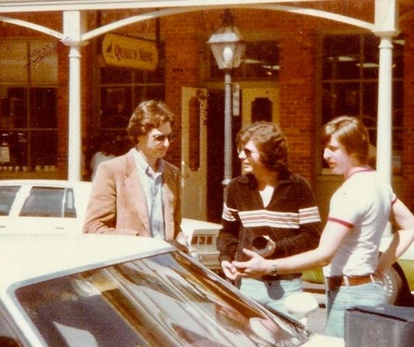 Bob Saget, Stoberner and I working on TV commercial 1980