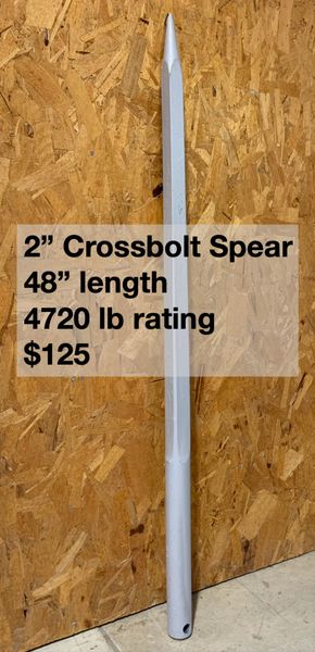 Heavy Duty 2" SHW Cross Bolt Spear