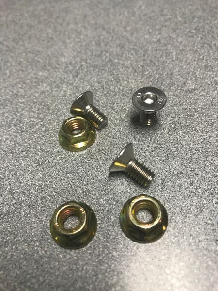 Counter Sunk Overlap Section Bolt 12 bolts and 12 nuts