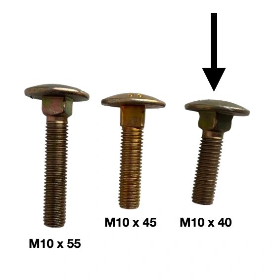 80548 Long Neck Guard Carriage Bolt M10 X 40 for SCH on MacDon